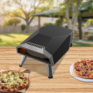<span class=keywords><strong>Four</strong></span> à pizza extérieur rotatif en acier inoxydable de 12 pouces Eureka feu au <span class=keywords><strong>gaz</strong></span> propane avec pierre autoportant pour usage domestique hôtel voiture - Product Image 2