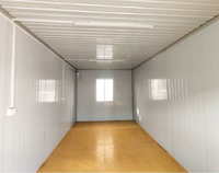 Maison conteneur modulaire préfabriquée de 20 pieds, panneau sandwich en acier, design moderne, étanche, portable, pour salon, dortoir de travailleurs, bureau, cabine