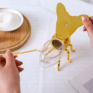 Frasco de Vidrio de Lujo para Almacenar Alimentos para Bebés con Tapa de Bambú y Diseño Transparente, Incluye Cuchara - Product Image 5