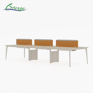 Modular nội thất văn phòng 6 chỗ ngồi máy tính Workstation cubicle bàn với gỗ & MDF vật liệu cho văn phòng sử dụng - Product Image 5