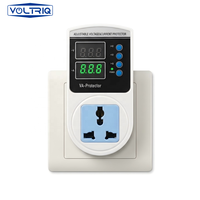 NOUVEAU Protecteur de surtension et de sous-tension réglable 16A pour prise AC 220V 110V, protection contre les surtensions, prise UK, protection sécurisée