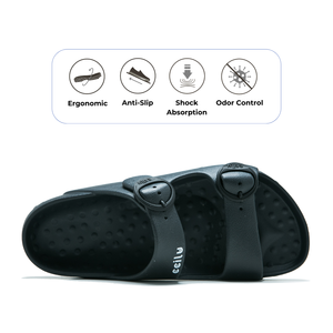 Oem Custom Eco Friendly Slides Footwear Vegan Anti Lightweight Ergonomic Open Toe Home Leisure <b>Slippers</b> Jg01 - Product Image 2