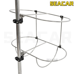 Support de flotteur en acier inoxydable Seacar de 9 pouces pour bateau, quincaillerie marine - Product Image 5