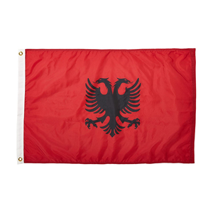Sẵn sàng để tàu 100% <span class=keywords><strong>polyester</strong></span> 3X5FT cổ in <span class=keywords><strong>AL</strong></span> albanian quốc gia Albania cờ - Product Image 5