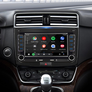 Lecteur multimédia stéréo 2 Din CarPlay Android Auto pour Skoda Octavia Superb <span class=keywords><strong>Seat</strong></span> <span class=keywords><strong>Leon</strong></span> Altea, entrée caméra de recul, autoradio - Product Image 2