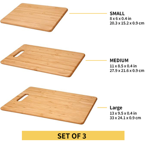 Tablas de cortar de bambú para cocina con ranura para jugo, charcutería de madera y picar para frutas y verduras, resistente al agua - Product Image 2