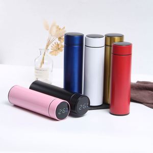 Custom Logo <b>Smart</b> Digital 304 Stainless Steel Thermos Flask 500ml Capacity Double Wall Vacuum Insulated Leak-Proof Water Bottle - Product Image 4
