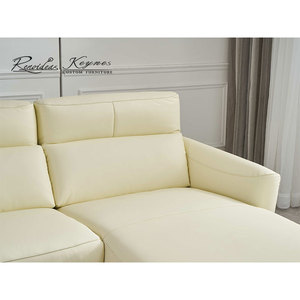 Canapé inclinable classique en cuir trois places pour club, bar, hôtel, salon - Product Image 4