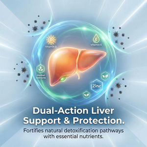 Complément <span class=keywords><strong>D</strong></span>étoxifiant pour le Foie, Chardon-Marie Curcuma, <span class=keywords><strong>Vitamine</strong></span> <span class=keywords><strong>D</strong></span>, Complément <span class=keywords><strong>D</strong></span>étoxifiant Double pour le Foie, avec Choline et <span class=keywords><strong>Vitamine</strong></span> E - Product Image 3