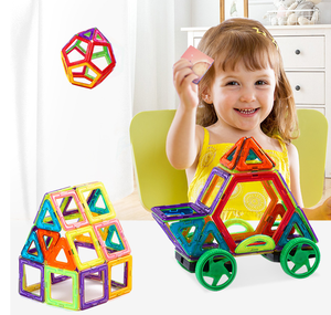 מגנטי בלוקים מכירה לוהטת חינוכיים מגנטי אריחי אבני בניין פלסטיק בניית צעצועים לילדים - Product Image 6