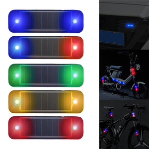 Alarme de vélo, lumière de signalisation solaire, lumière LED, système de sécurité, signal antivol, accessoires de remplacement de voiture étanches - Product Image 1