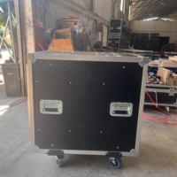 Flight case industriel 20U en aluminium pour mixeur, avec porte battante antichoc, pour amplificateur et rack audio, boîte de transport protectrice