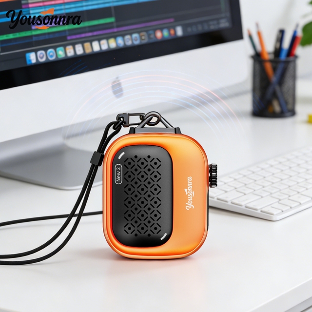 Yousonnra Mini Portable Wearable Blue tooth Speaker with Hands Free Call, IP69 Waterproof, 20H Playtime,1+N Function, 6.0BT, ODM