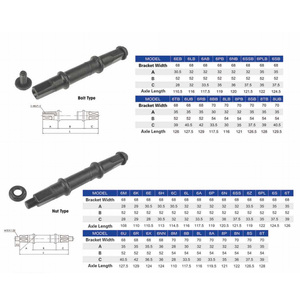 Giá Đỡ Loại Bu Lông Chiều Rộng 68 Chiều Dài Trục 110.5-124.5 Giá Đỡ Đáy Xe Đạp - Product Image 3