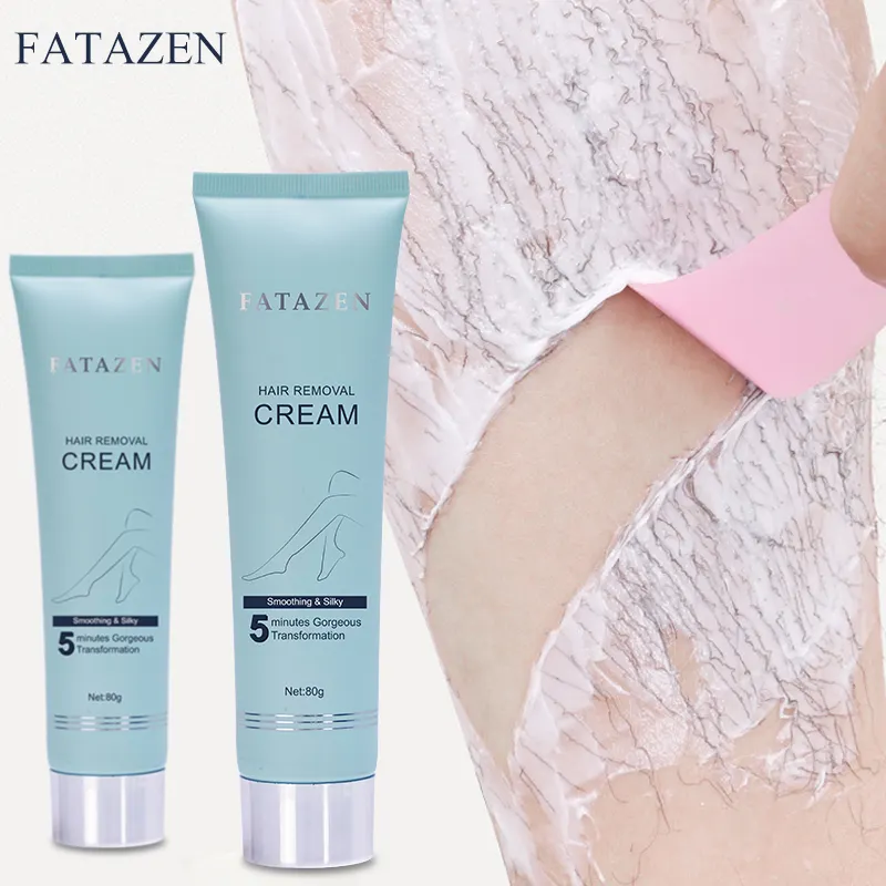 Effizienz Private Label Natürliche Enthaarung Organischer Körper Gesicht Schmerzlose Kräuter enthaarung creme Permanente 4D Haaren tfernungs creme