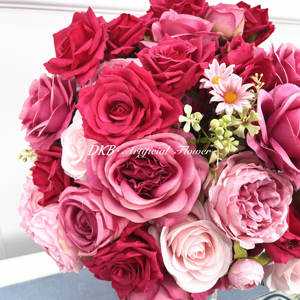 Venta al por mayor de fábrica, decoración de flores artificiales, bolas de centro de mesa de flores artificiales - Product Image 3