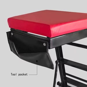 MEDSEN - Carro de <span class=keywords><strong>Taller</strong></span> Plegable de Acero para Automóviles, con Capacidad de 400 Libras, 4 Ruedas Giratorias, Color Negro, Herramienta de Reparación de Carrocería - Product Image 5