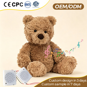 Ours en peluche parlant avec enregistrement vocal personnalisé, jouet en peluche musical interactif, jouet en peluche chantant - Product Image 2