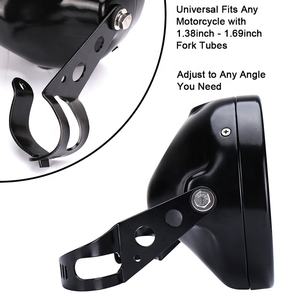 Anillo embellecedor OVOVS, carcasa completa para faro delantero de 7 pulgadas para Harley <span class=keywords><strong>KAWASAKI</strong></span> Honda Yamaha Suzuki Chopper Cafe Racer - Product Image 4