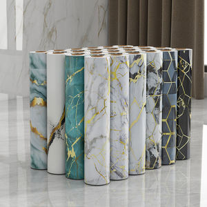 Panneaux Muraux PVC Autocollants 3D Effet Marbre Décoratifs Étanche pour Salle de Bain et Maison - Product Image 2