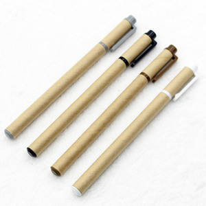Reusable Fluently <b>Writing</b> Eco-Friendly Recycled Kraft Paper Ballpoint Pen with 1.0mm Tip and Custom Logo - Product Image 1