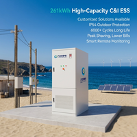 Sistema de Almacenamiento de Energía Industrial y Comercial VANYO de 261 kWh y 125 kW, Gabinete de Almacenamiento de Energía Eólica y Solar para Reducir Picos de Demanda