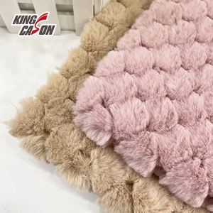 Kingcason Chinchilla chaqueta <span class=keywords><strong>de</strong></span> <span class=keywords><strong>piel</strong></span> sombrero <span class=keywords><strong>de</strong></span> <span class=keywords><strong>vaquero</strong></span> manta blanca Real abrigo marrón Natural poliéster tela <span class=keywords><strong>de</strong></span> conejo falso - Product Image 4