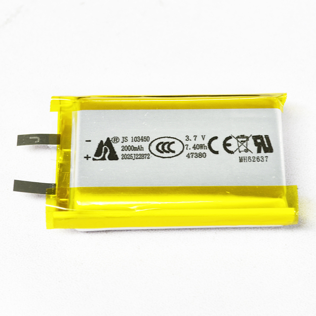 In Stock 103450 2000mAh 3.7V Small Rechargeable Lithium Polymer Battery for Power Banks Polymer Battery Cell