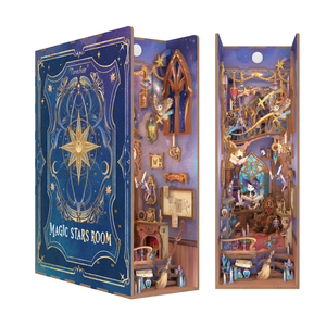 Puzzle 3D in Legno Fai-da-Te a 5 <span class=keywords><strong>Stelle</strong></span> con LED a Rilevamento Automatico, Ecologico e Tagliato al Laser, per Decorazioni Casa e Regali - Product Image 1