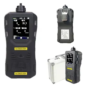 China NKYF CE portable multi gas detector pump suction for O2, CO, CO2, H2, NO2, NH3, NO, CL2 randon gas detection