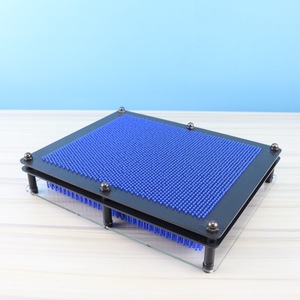 Tablero de <span class=keywords><strong>Pin</strong></span> Art Tridimensional Clásico de Metal Plateado, Juguete para Esculpir, Regalo Educativo para Niños <span class=keywords><strong>y</strong></span> Adultos, Juguete de <span class=keywords><strong>Pin</strong></span> Art 3D - Product Image 4