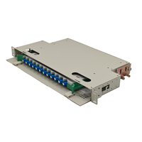 Panneau de brassage fibre optique LC 24 cœurs 1U 19 pouces pour montage en rack, cadre de distribution ODF en acier laminé à froid robuste FTTH