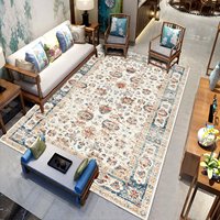 Tapis en polyester écologique de style bohème moderne, à motifs floraux, fabriqué à la machine, personnalisable, pour salon et zone de vie, vente en gros