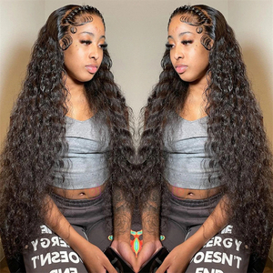 13x6 giá rẻ xoăn sóng nước tóc giả tóc con người HD đầy đủ ren phía trước Tóc Giả Nhà cung cấp nguyên Ấn Độ Trinh Nữ ren phía trước tóc giả cho phụ nữ da đen - Product Image 2