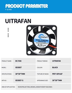 5V Elektrischer Industrieller Axiallüfter mit Kugellager aus Kunststoff, 2000 U/min, Wandlüfter, 1 Jahr Garantie, für Restaurants, Hotels, OEM, ODM - Product Image 4