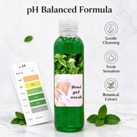 Gel lavant intime bio, Gel lavant intime probiotique, Gel lavant intime, Menthe, Gel Yoni naturel, 150ml OEM