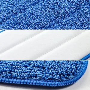 Factory Wholesale Economic Microfiber Twisted Wet Mop Pad Flat Mop Refill For Floor Cleaning