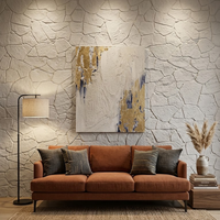 Panel Dinding Batu PU Turtle Crack 600x1200 20mm Tahan UV Ringan Tahan Air untuk Kamar Mandi Rumah Tangga Dalam & Luar Ruangan