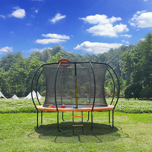 <span class=keywords><strong>Trampoline</strong></span> robuste Zoshine Pumpkin avec filet de sécurité, poteaux en <span class=keywords><strong>mousse</strong></span>, lit de saut récréatif pour l'extérieur, pour le plaisir dans la cour - Product Image 3