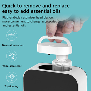 <span class=keywords><strong>Diffuseur</strong></span> d'huiles essentielles intelligent WiFi noir et blanc pour achat en gros, machine de parfumage commerciale 300m³ pour spa et salon de beauté - Product Image 3