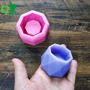 Oksilicone Silicone Silicone Chậu Hoa Khuôn Planter Nồi Silicon Hot Bán 3D Tái Sử Dụng Sinh Thái-Frindly Xi Măng Bê Tông Thịt Hoa - Product Image 4