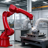 Bras robotisé 6 axes personnalisable OEM, CE IP65, portée 1465 mm, contrôleur SRC M6, pour ligne d'assemblage électronique