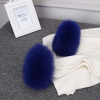 en fourrure de renard de luxe pour femmes, accessoires de fourrure pour femmes, bracelet en fourrure de renard naturel