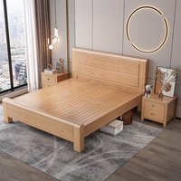 Mobilier Moderne Contemporain Cadre de Lit Double Antique King Size Vente en Gros Bois Massif avec Rangement Style Chinois