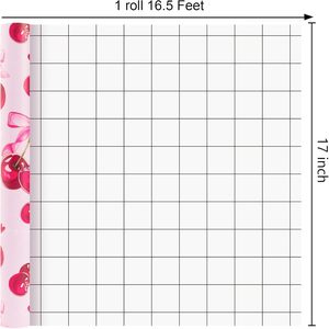 Original design of cherry bowknot <b>pattern</b> on gift wrapping <b>paper</b> roll with back cutting lines Customizable - Product Image 2