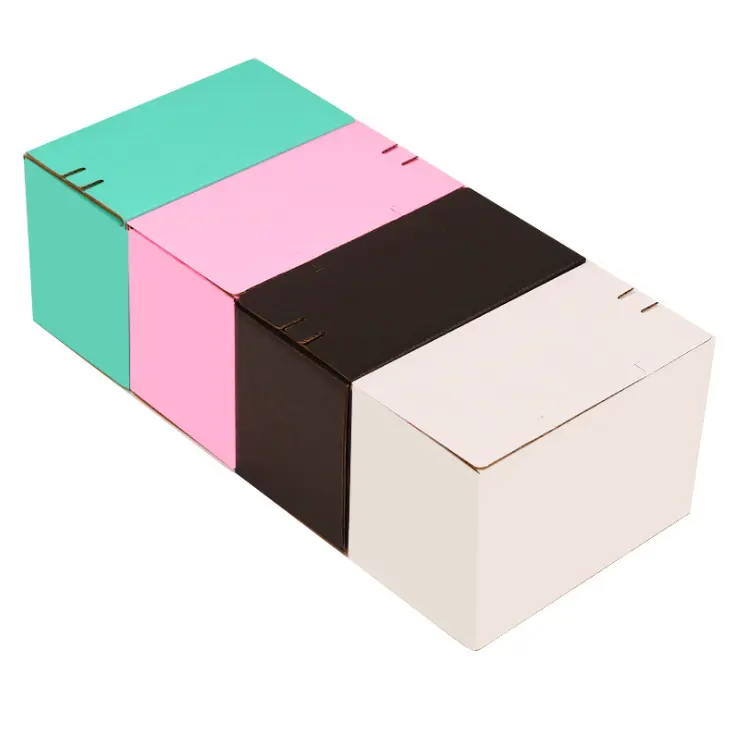 Пользовательская печать Гофрированная коробка для доставки с клейкой полосой молнией открытый картон для косметики и парфюма