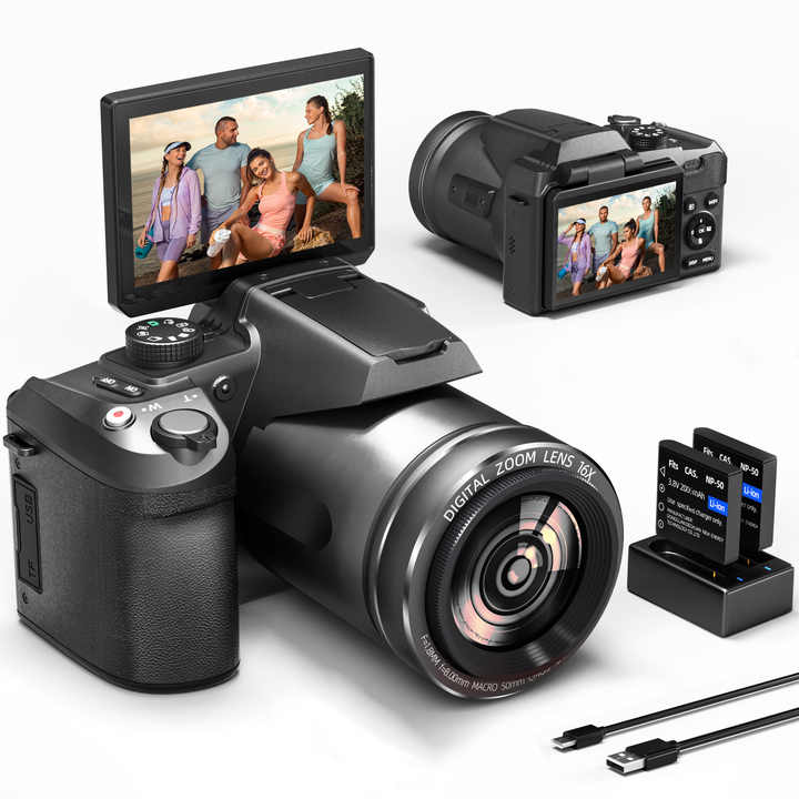 NBD Professional Student 3 Inch Screen 4K Video 64 MP Photo Kids 16X ...