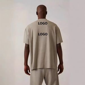 <span class=keywords><strong>Felpa</strong></span> da Uomo <span class=keywords><strong>a</strong></span> <span class=keywords><strong>Maniche</strong></span> <span class=keywords><strong>Corte</strong></span> in Maglia di Cotone 100% Nera con Stampa Floccata, Girocollo, Anti-Pilling, Vestibilità Larga, Stile Casual di Tendenza - Product Image 5