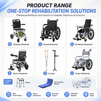 Fauteuil roulant manuel pliable en aluminium portable avec roues pleines de 24 pouces, coussin de siège respirant en Oxford, frein à main et table pour personnes âgées et handicapées