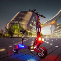 8000W 72V 13 pouces Dualtron Kick Scooter Double frein Suspension Scooters électriques